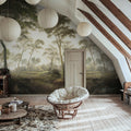 The Green Forest, Morning Mural Wallpaper - room preview 02