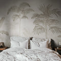 Jungle Horizon, Beige Mural Wallpaper - room preview 02