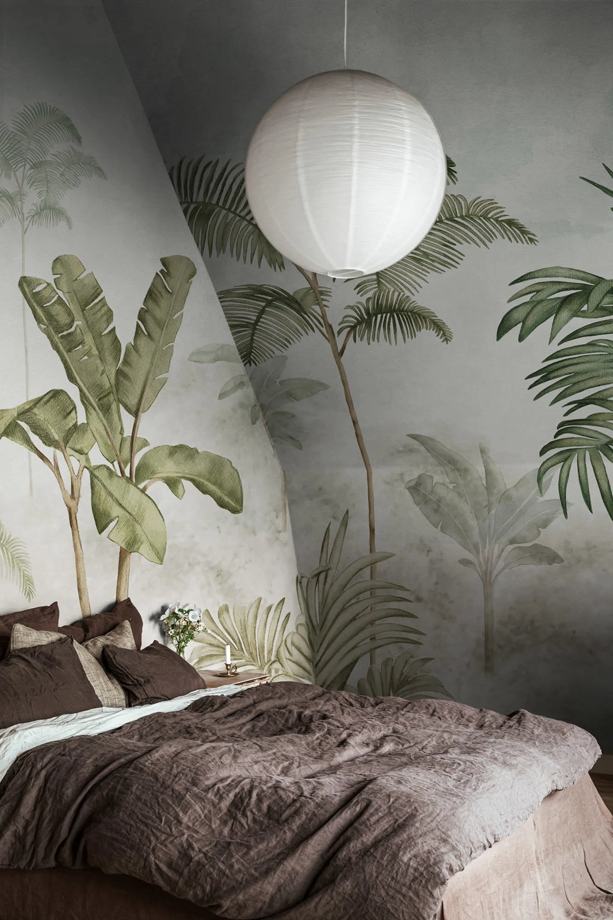 Jungle Horizon, Green Mural Wallpaper - room preview 02