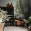 Mountain Horizon, Green Mural Wallpaper - room preview 02