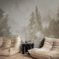 Mountain Horizon, Beige Mural Wallpaper - room preview 02