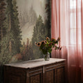 Mountain Horizon, Vintage Mural Wallpaper - room preview 02