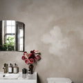 Vintage Clouds, Beige Mural Wallpaper - room preview 02