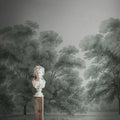 Whispering Forest, Blue Mural Wallpaper - room preview 02