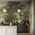The Vintage Grove, Green Mural Wallpaper - room preview 02