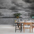 Seabirds, Black & White Mural Wallpaper - room preview 02
