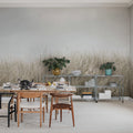 Scandinavian Reed, Beige Mural Wallpaper - room preview 02