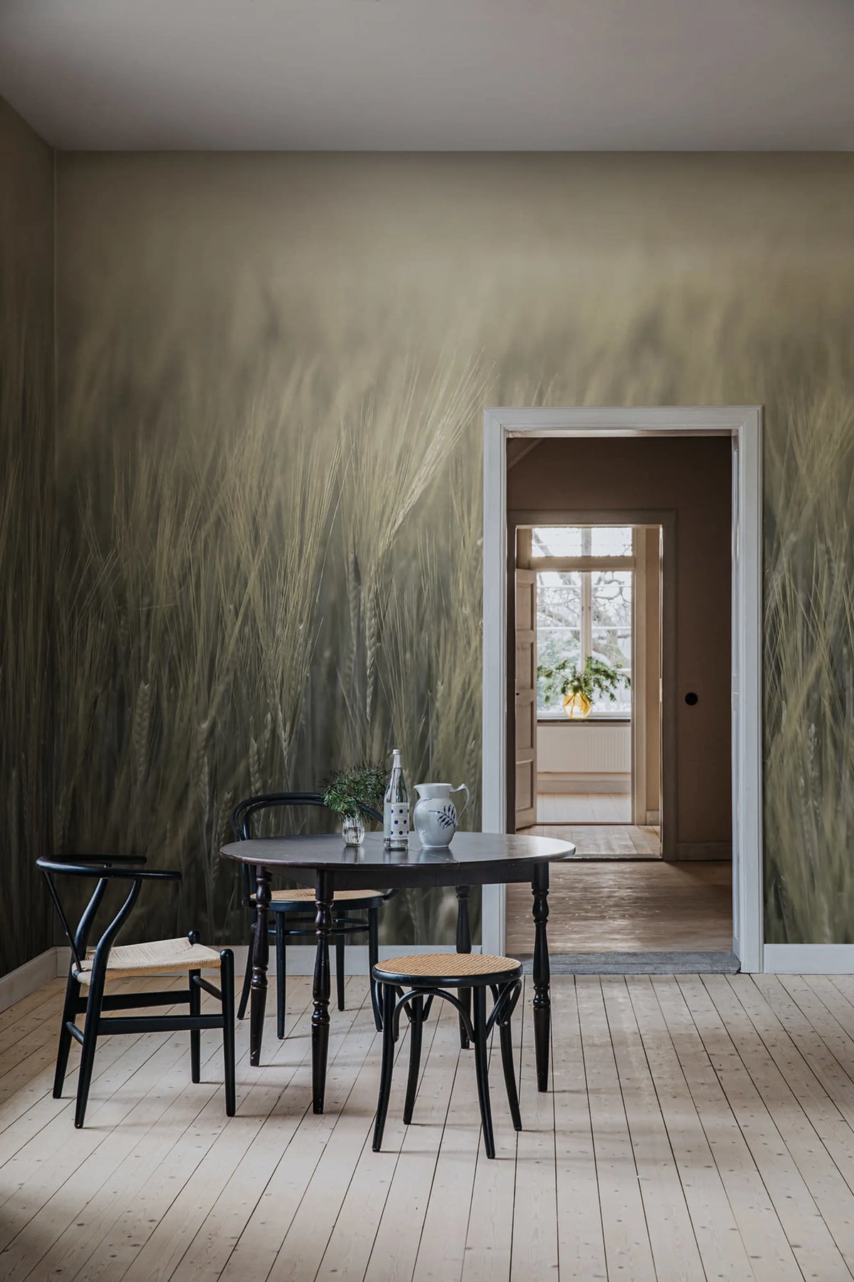 Rye Field, Green Mural Wallpaper - room preview 02