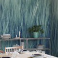 Rye Field, Turqouise Mural Wallpaper - room preview 02