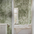 Grapevine Silhouette, Green Mural Wallpaper - room preview 02