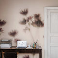 Astrantia, Pink Mural Wallpaper - room preview 02