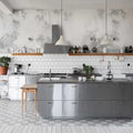 Hazy Leaves, White Mural Wallpaper - room preview 02