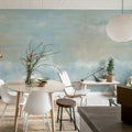 Heavenly Clouds, Blue Mural Wallpaper - room preview 02