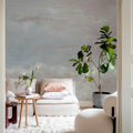Heavenly Clouds, Dusty Pink Mural Wallpaper - room preview 02