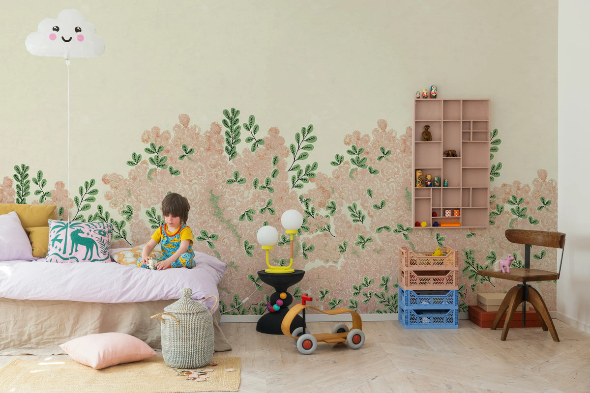 Beautiful Blossoms, Pink Mural Wallpaper - room preview 02