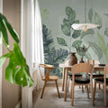 Happy Plants, Green Mural Wallpaper - room preview 02