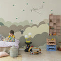 Fly Away, Beige Mural Wallpaper - room preview 02