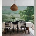 Vintage Tree, Green Mural Wallpaper - room preview 02