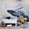 Whale Song Mural Wallpaper - room preview 02