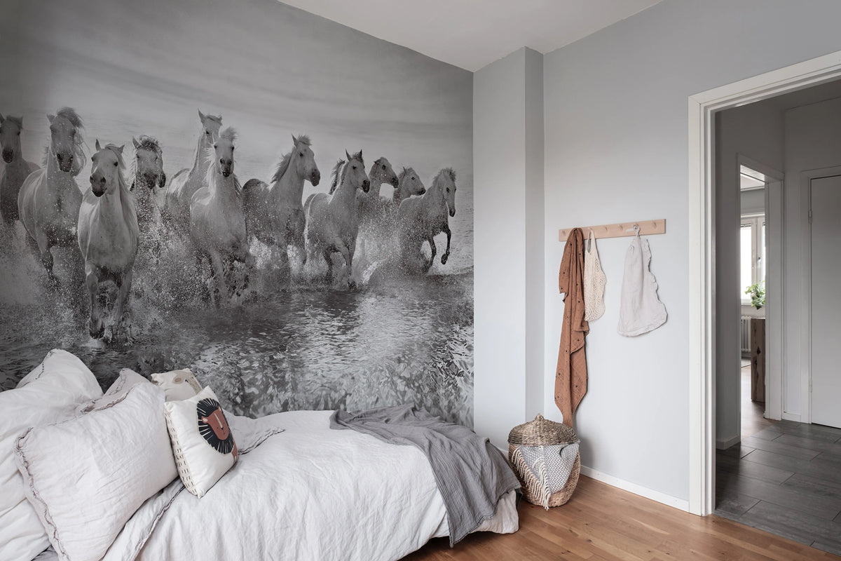 Running Horses Mural Wallpaper - room preview 02