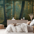 Beech Forest Mural Wallpaper - room preview 02