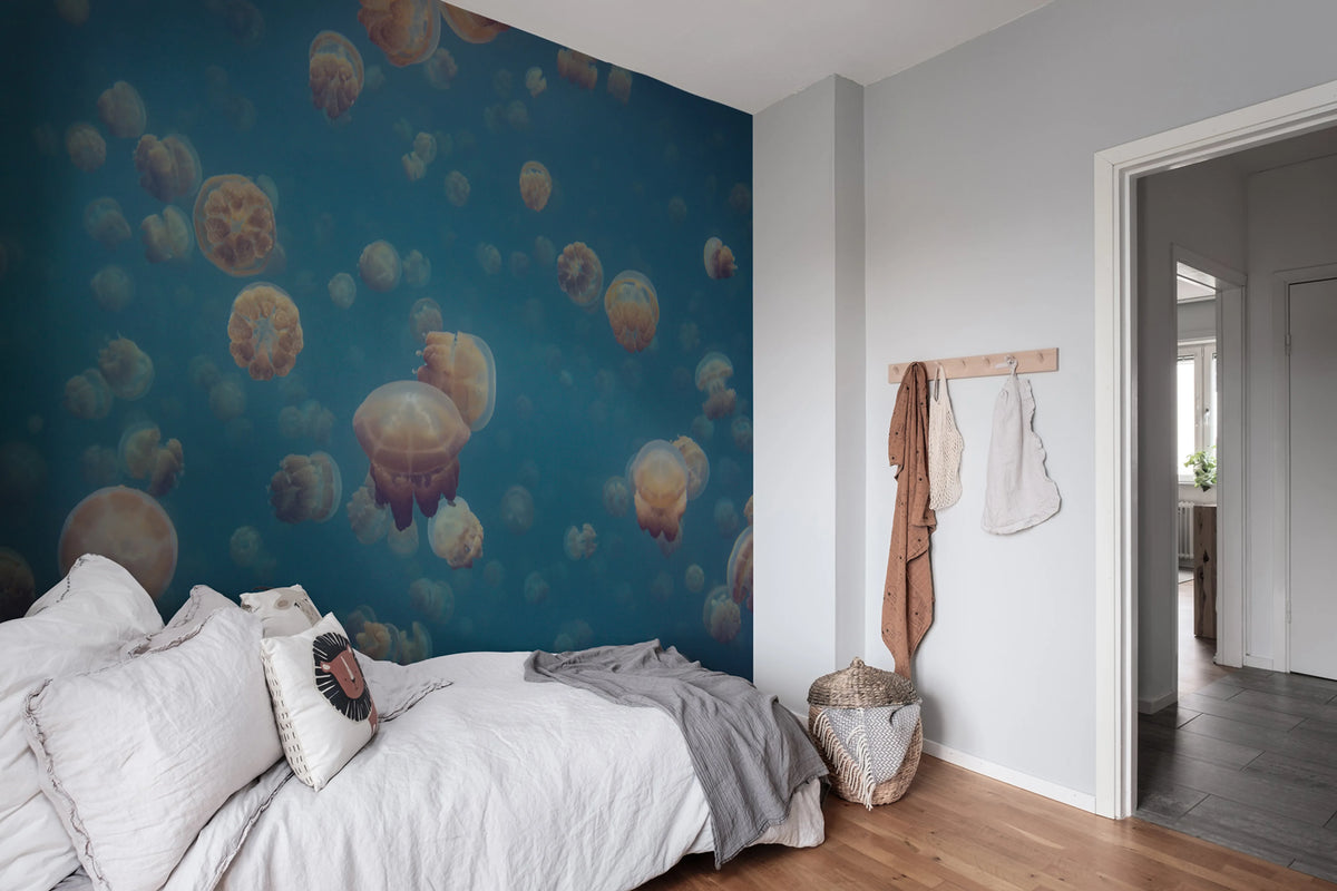 Smack Of Jellyfish Mural Wallpaper - room preview 02