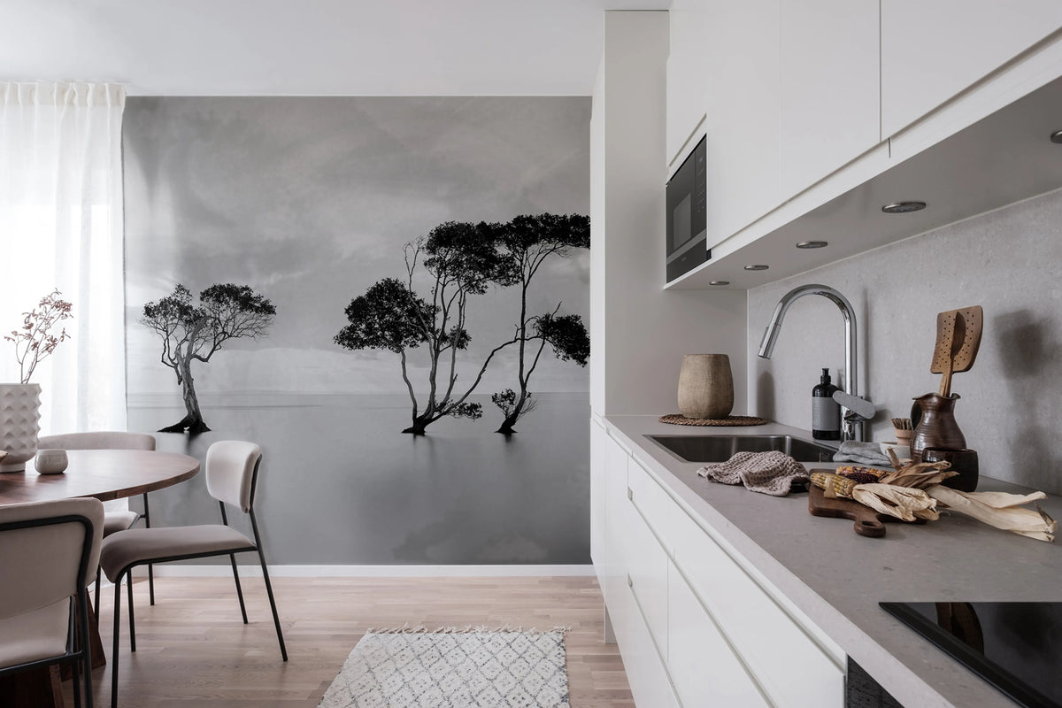 Peaceful Tree Mural Wallpaper - room preview 02