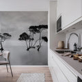 Peaceful Tree Mural Wallpaper - room preview 02