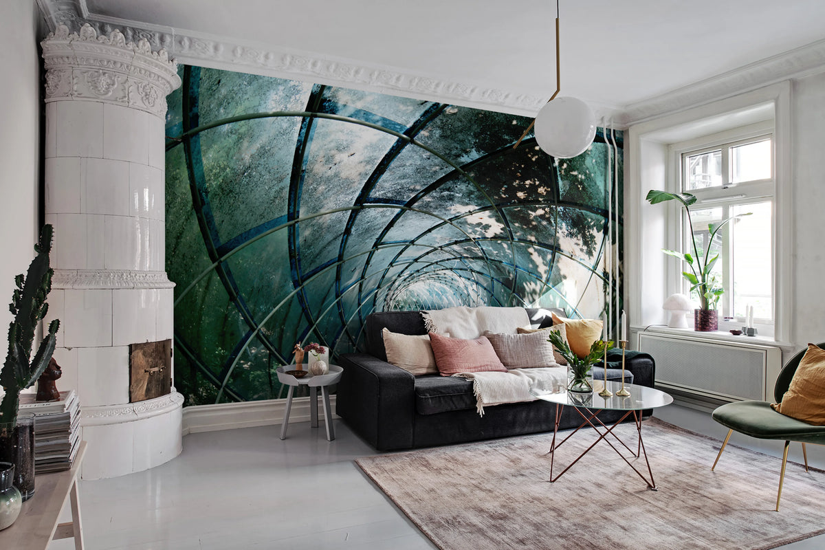 Tunnel Of Glass Mural Wallpaper - room preview 02