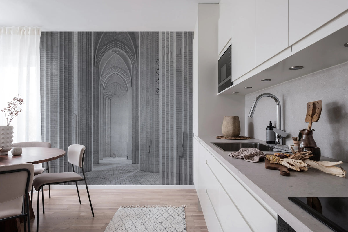 Cathedral Vault Mural Wallpaper - room preview 02