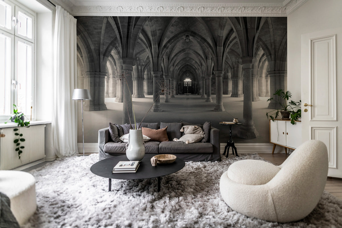 Great Vaults Mural Wallpaper - room preview 02