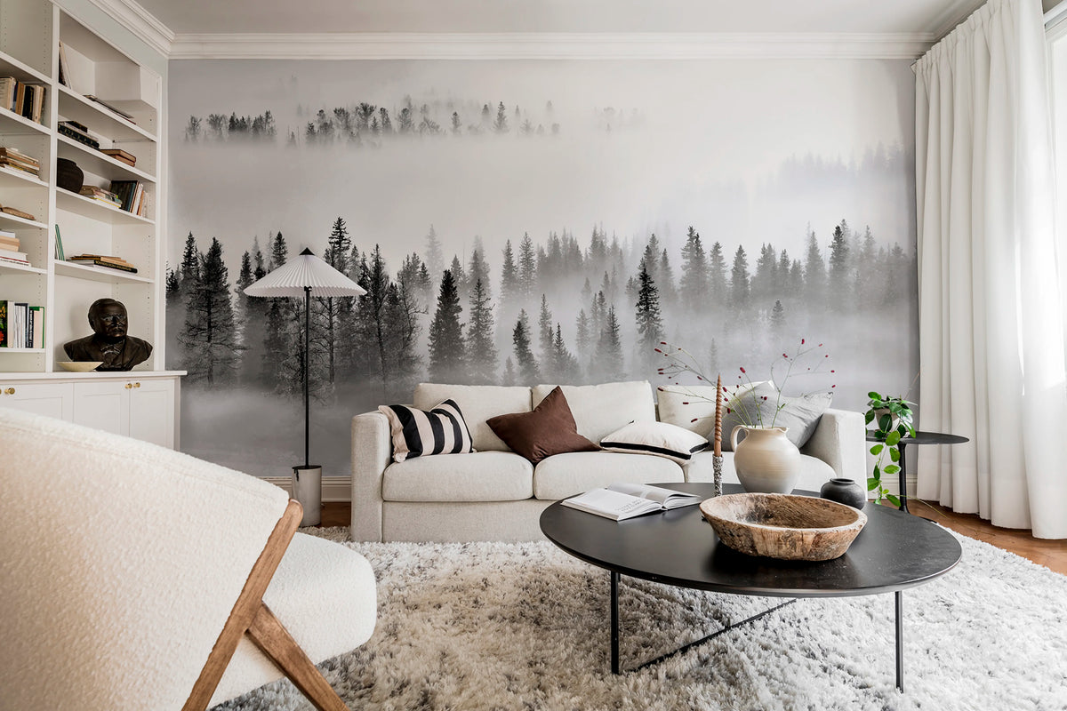 Calm Forest Mural Wallpaper - room preview 02