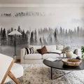 Calm Forest Mural Wallpaper - room preview 02