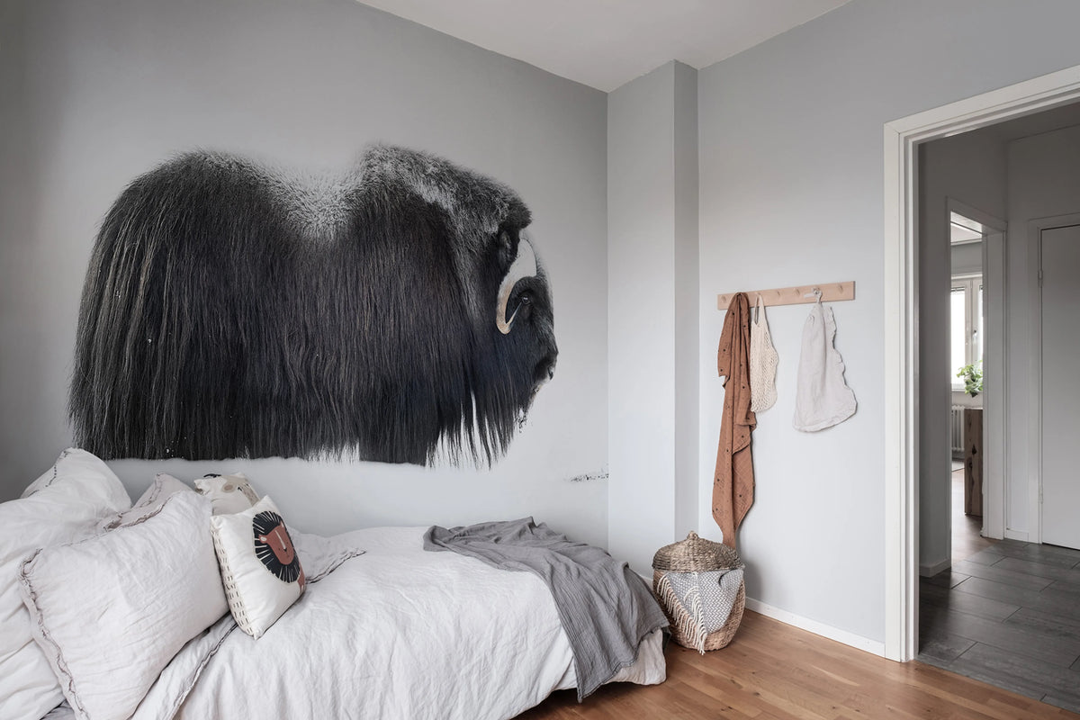 Musk Ox Mural Wallpaper - room preview 02