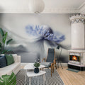 Blue Pastil Mural Wallpaper - room preview 02