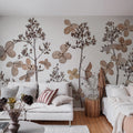 Dried Flowers Mural Wallpaper - room preview 02
