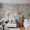 Poppy Meadow Mural Wallpaper - room preview 02