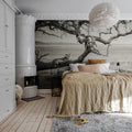 Lazy Lion Mural Wallpaper - room preview 02