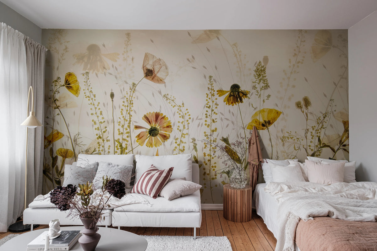 Midsummer Meadow Mural Wallpaper - room preview 02