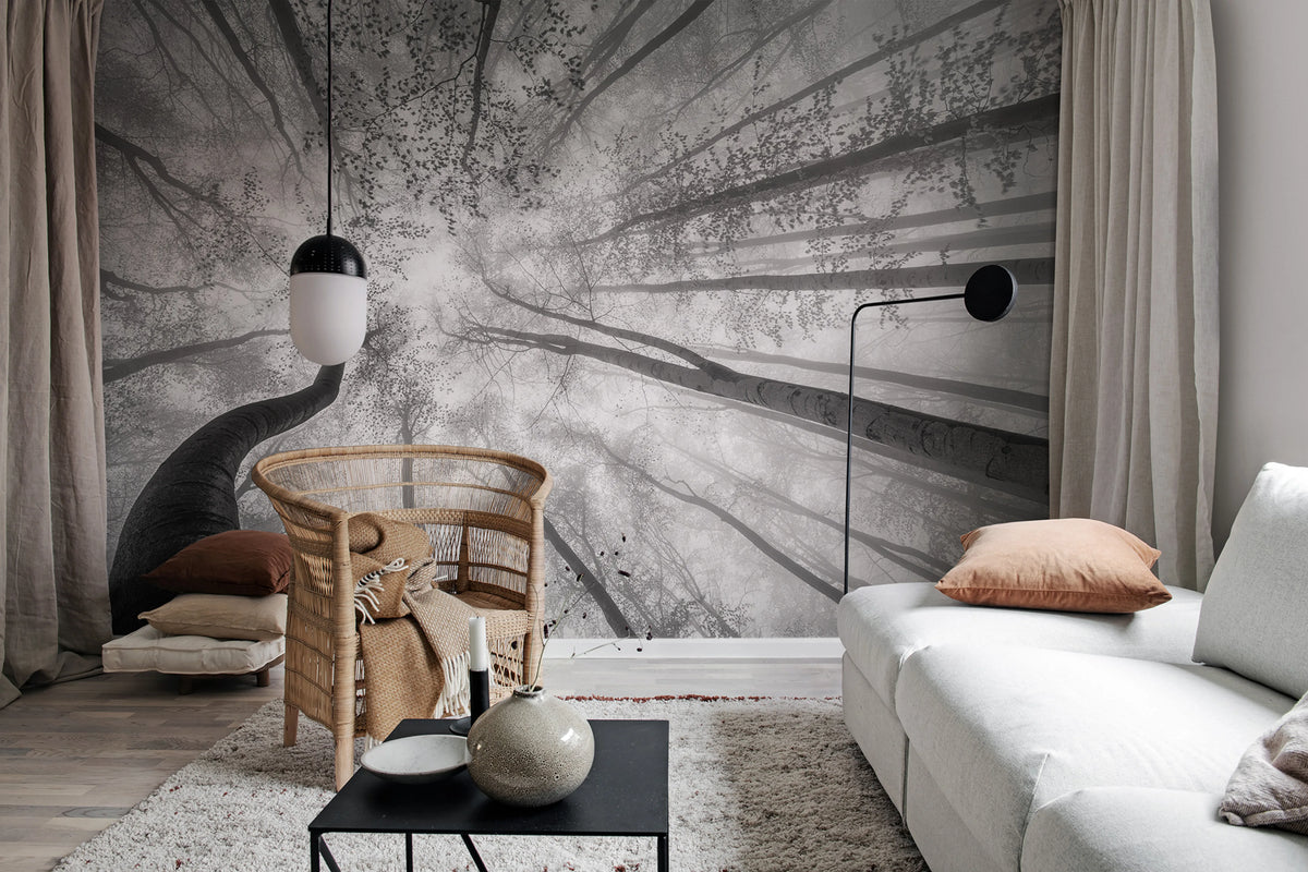 Tree Tops Mural Wallpaper - room preview 02