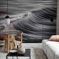 Graphic Wave Mural Wallpaper - room preview 02