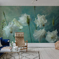 Aquilegia Flower Mural Wallpaper - room preview 02