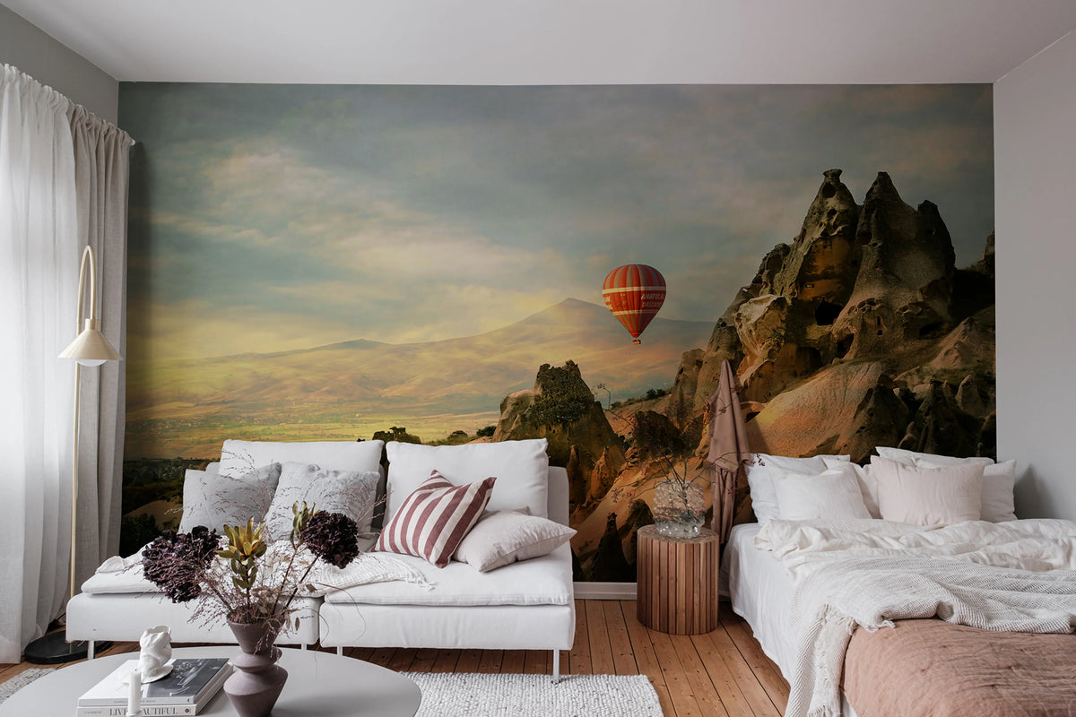 Air Balloon Mural Wallpaper - room preview 02