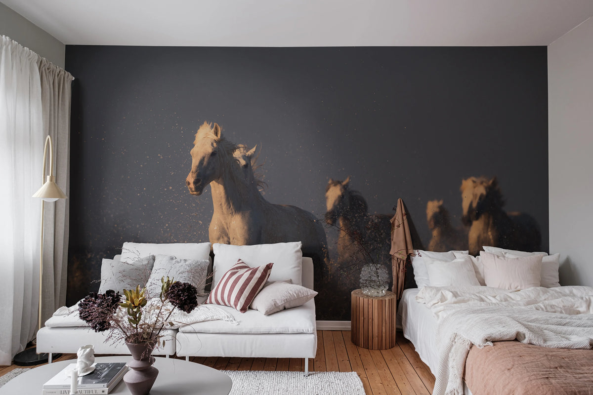 Wild Horses Mural Wallpaper - room preview 02