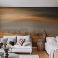 Golden Fir Forest Mural Wallpaper - room preview 02