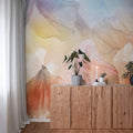 Pastel Petals Mural Wallpaper - room preview 02