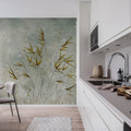 Golden Grain Mural Wallpaper - room preview 02