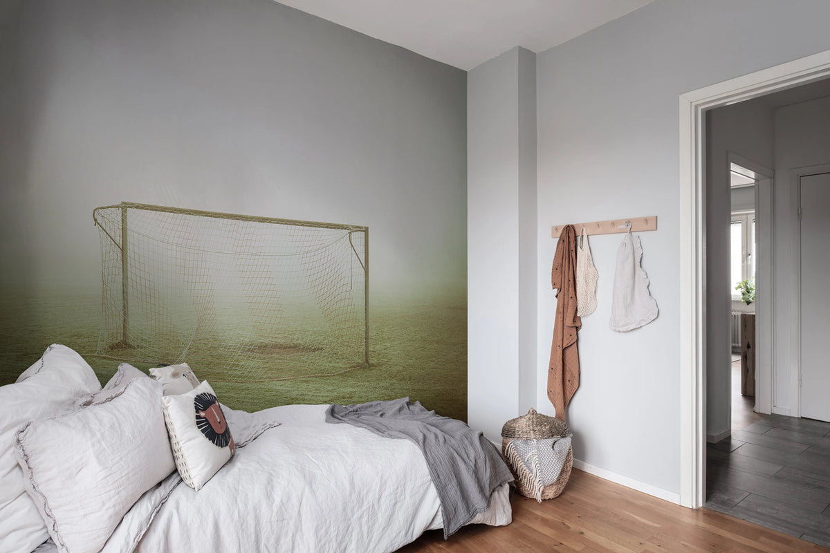 Lonely Goal Mural Wallpaper - room preview 02