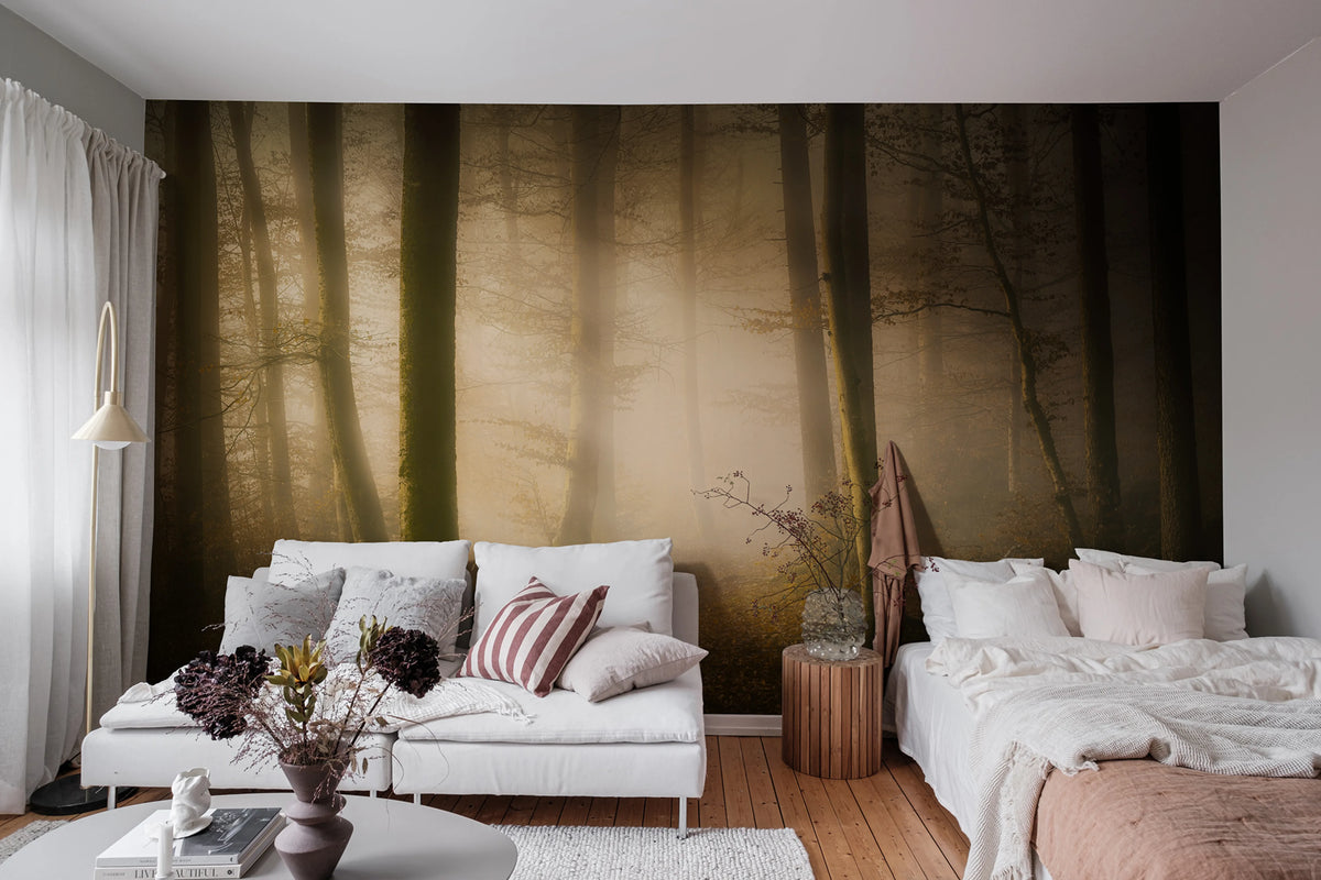 Secret Forest Mural Wallpaper - room preview 02