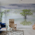 Misty Tree Mural Wallpaper - room preview 02